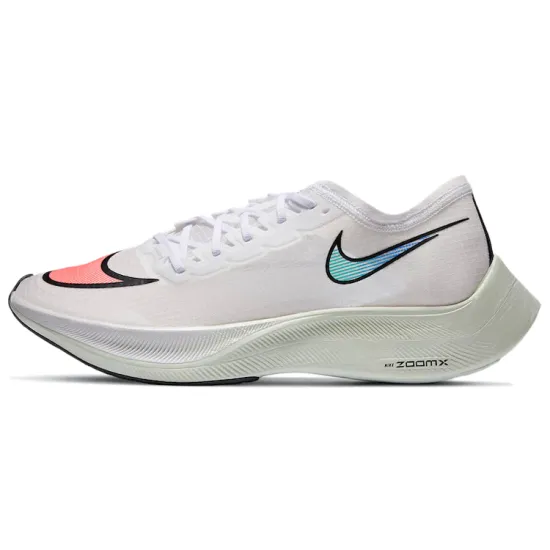 Nike ZoomX Vaporfly Next% White Hyper Jade Flash Crimson