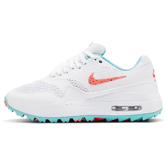 Nike Air Max 1 Running Shoes Women's Low-top White/pink/blue
