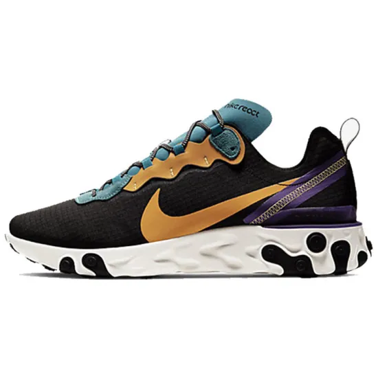 Nike React Element 55 PRM Black Mineral Cyan