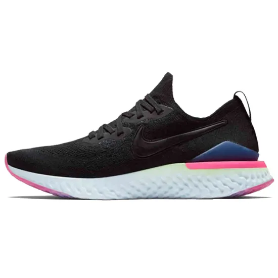 Nike Epic React Flyknit 2 Black Sapphire Hyper Pink