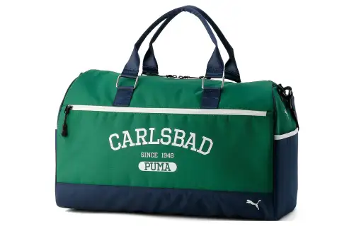 PUMA Polyester Boston Bag, Handbag, Travel Bag Regular Unisex Green