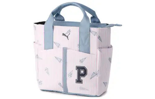 PUMA Polyester Tote Bag, Shopping Bag, Shoulder Bag, Handbag Regular Unisex Pink White