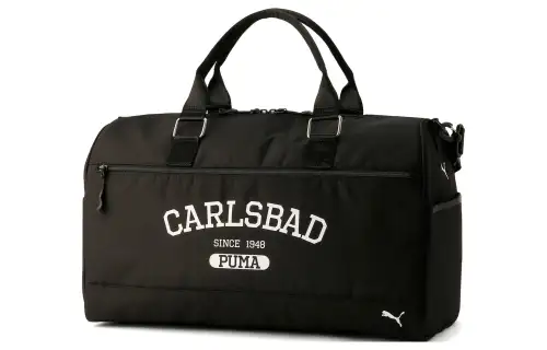 PUMA Polyester Boston Bag, Handbag, Travel Bag Regular Unisex Black
