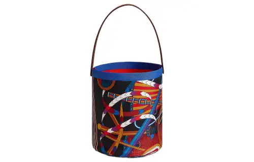 HERMES Silk Handbag Women's Multicolor