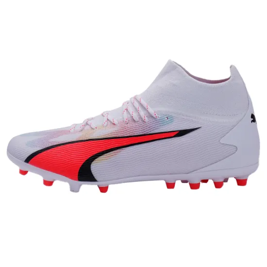 PUMA Ultra Pro Football Shoes Men Mid-top White/red