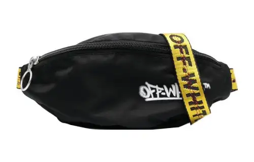 OFF WHITE Polyamide Sling Bag One Shoulder Crossbody Fanny Pack Regular Kids' Black