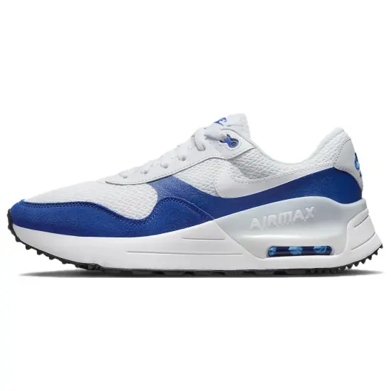 Nike Air Max SYSTM Lifestyle Shoes Men Low-top White/Royal Blue