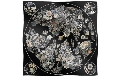 HERMES Carre Scarves Women's Black