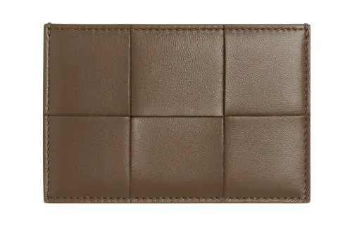 Bottega Veneta Sheepskin Card Holder Women's Taupe