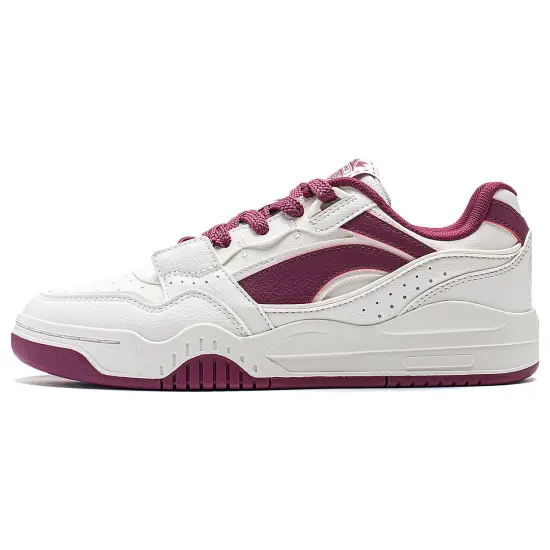 LINING Yuebai Skateboard Shoes Women's Low-Top White