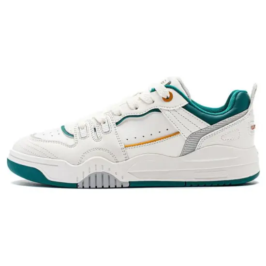 LINING Jiang Yue Skateboard Shoes Women's Low-Top White/Green