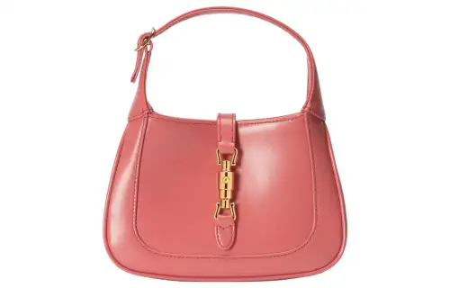 GUCCI Jackie 1961 Leather Crescent Shoulder Bag Shoulder Bag, Crossbody Bag Mini Women's Pink