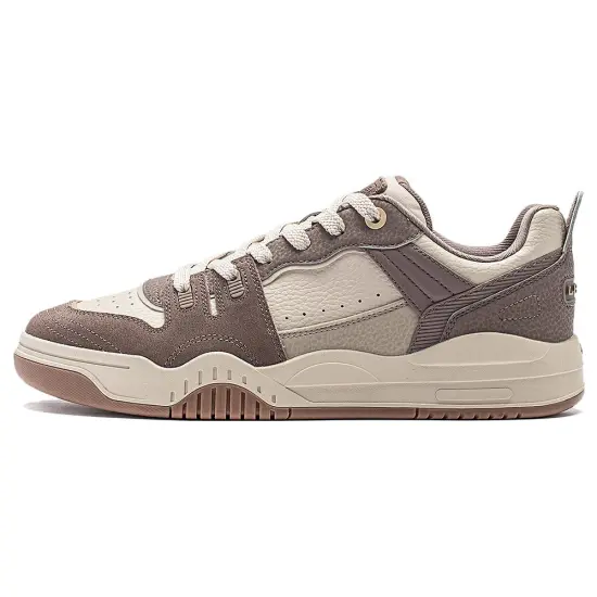LINING Jiang Yue Skateboard Shoes Men Low-Top Brown