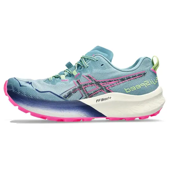 Asics Women's Fuji Speed 2 'Gris Blue Pink'