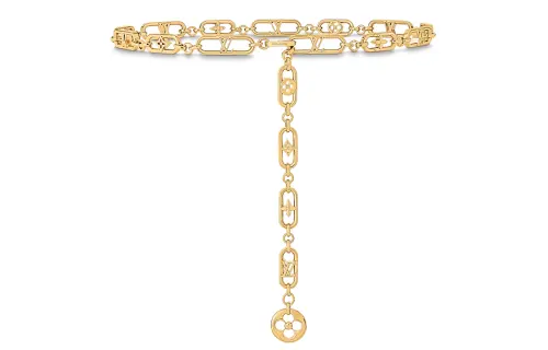 LOUIS VUITTON My LV Chain Metal Waist Chains Unisex Gold 