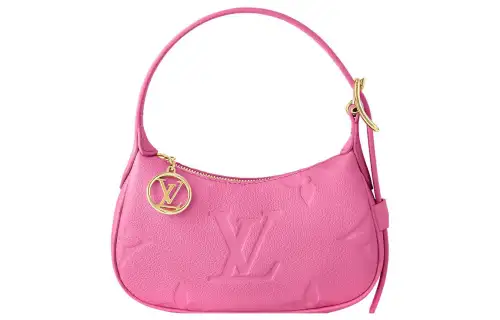 LOUIS VUITTON Cow Leather Handbag, Shoulder Bag Women's Pink