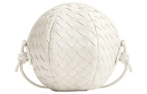 Bottega Veneta Sheepskin Shoulder Bag, Crossbody Bag Mini Women's White