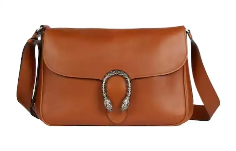 GUCCI Dionysus Leather Messenger Bag, Shoulder Bag, Crossbody Bag Regular Women's Brown
