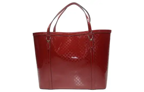 GUCCI Patent Leather Handbag, Shoulder Bag Regular Women's Red