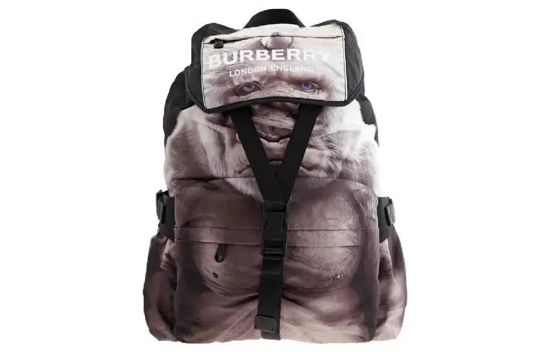 Burberry Synthetic Leather Backpack Unisex Brown