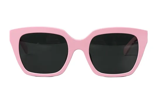 CELINE Acetate Square Sunglasses Women's Pink