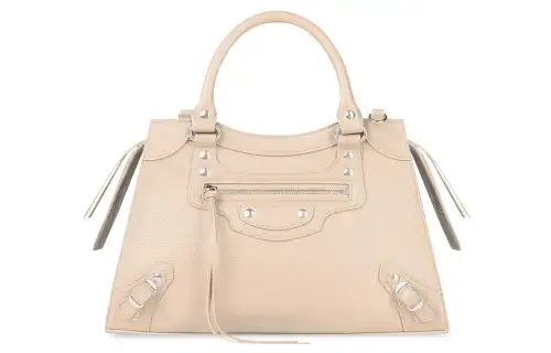 Balenciaga Neo Classic Calfskin Shoulder Bag, Crossbody Bag, Handbag Small Women's Light Beige
