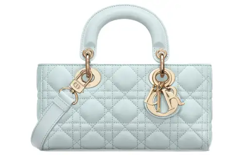 DIOR Lady D JOY Lambskin Handbag, Shoulder Bag, Crossbody Bag, Handbag Small Women's Blue