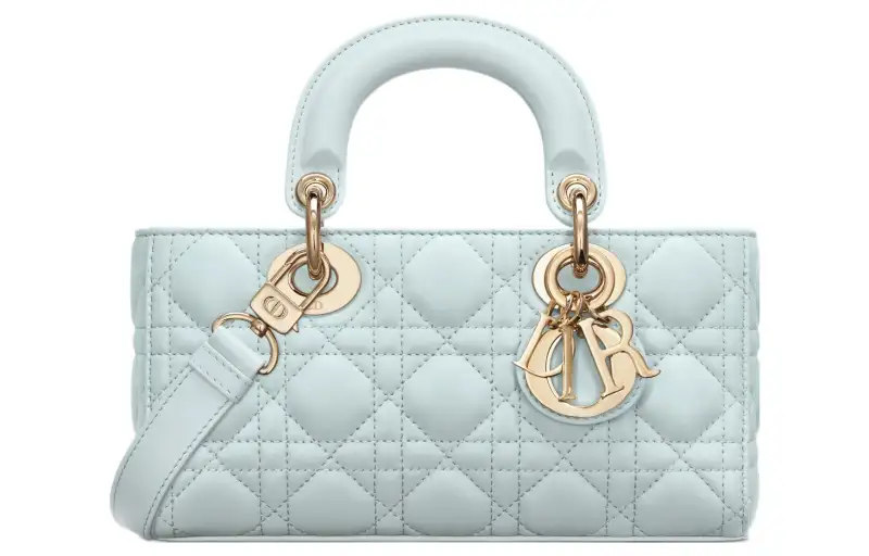 DIOR Lady D JOY Lambskin Handbag, Shoulder Bag, Crossbody Bag, Handbag Small Women's Blue