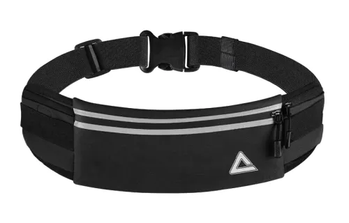 PEAK Nylon Fabric Fanny Pack Small Unisex Black