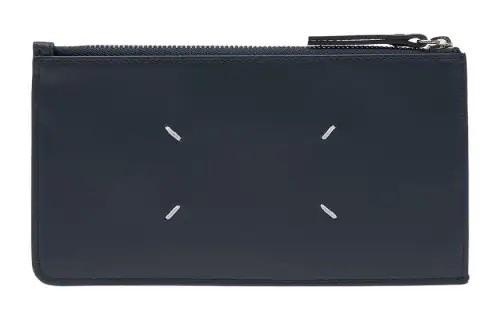 Maison Margiela Calfskin Card Holder, Wallet Men's Indigo