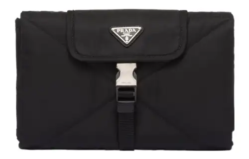PRADA Recycled Nylon Clutch Regular Unisex Black