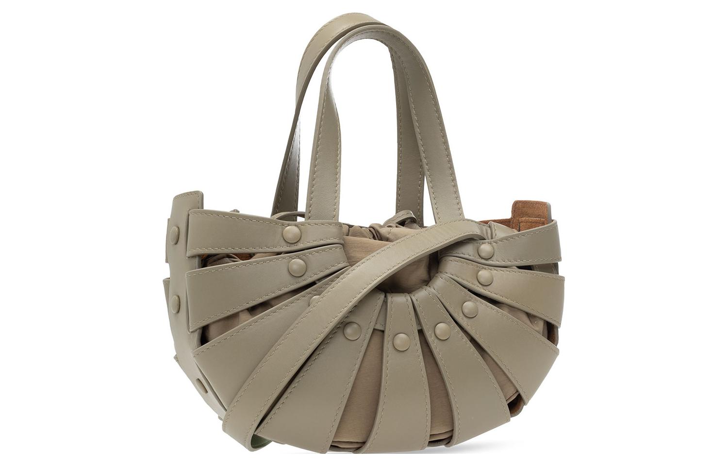 Женская сумка Bottega Veneta Shell (серая) — фото 2
