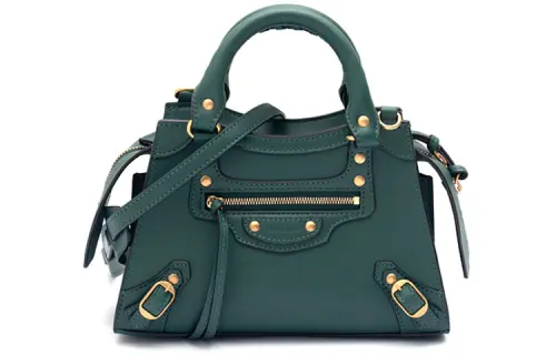Balenciaga Calfskin Shoulder Bag, Crossbody Bag, Handbag Mini Women's Dark Forest Green