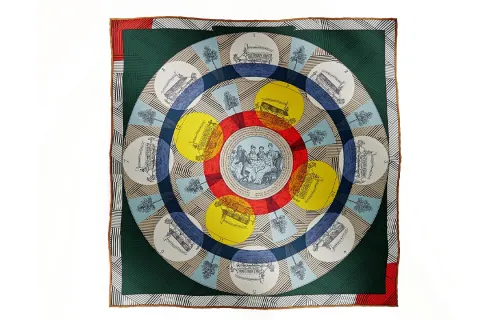 HERMES Scarves Unisex Multicolor