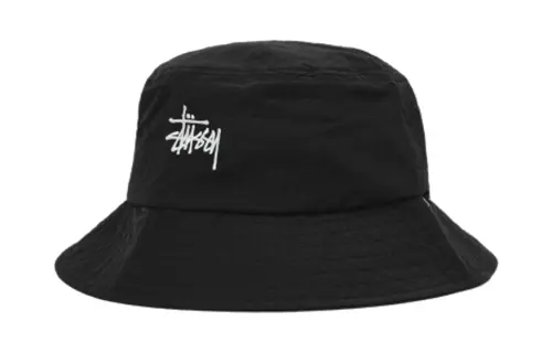 Stussy Metal Bucket Hats Unisex Black