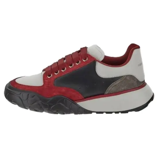 Alexander McQueen Colour-block Leather Low-top Sneakers