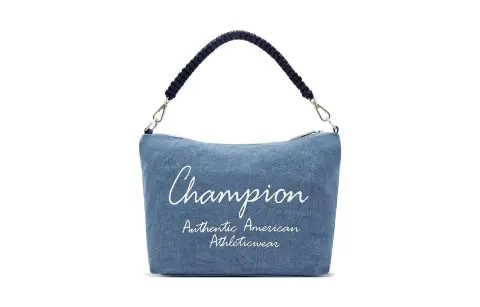 Champion Fabric Shoulder Bag Regular Unisex Khaki/Light Blue/Black