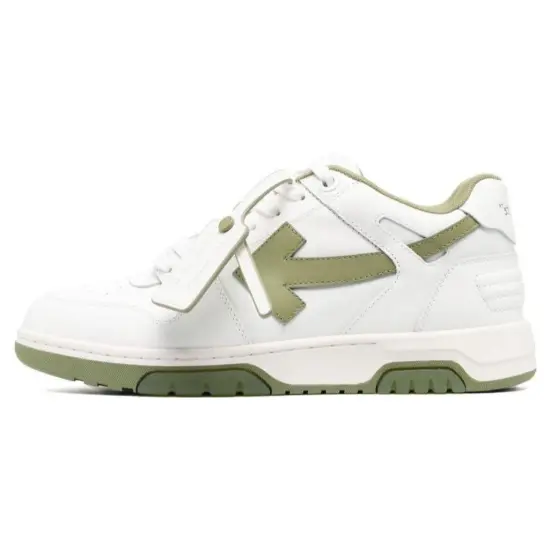 OFF WHITE Out Of Office Ooo Low Tops White Sage