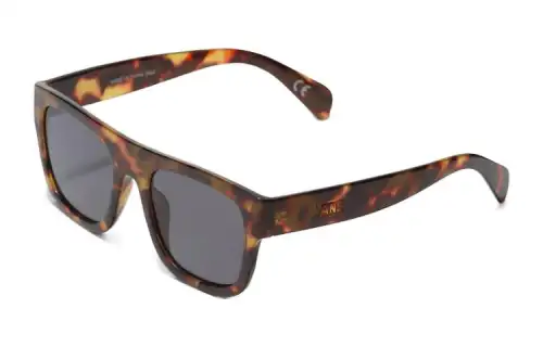 Vans Polyester Carbonate Irregular Shape Sunglasses Unisex Tortoiseshell