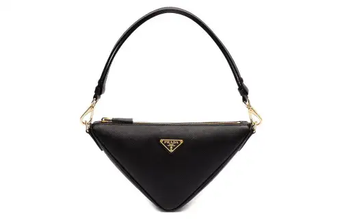 PRADA Leather Handbag, Shoulder Bag Women's Black