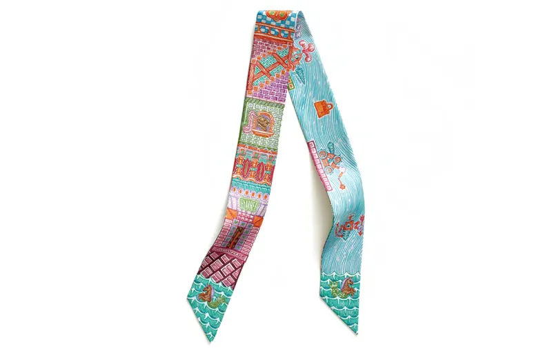 HERMES Scarves Unisex Multicolor