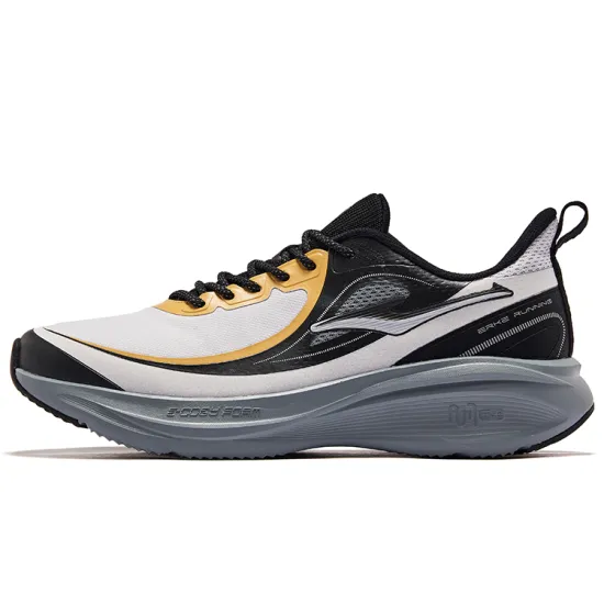 Erke Runaway Low-Top Running Shoes Men's Black Gray