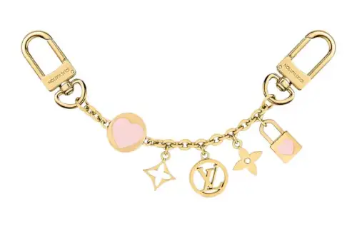 LOUIS VUITTON Iconic Heart Metal, Enamel Accessories Unisex Gold