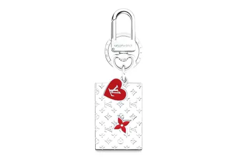LOUIS VUITTON Keychains Unisex Silver