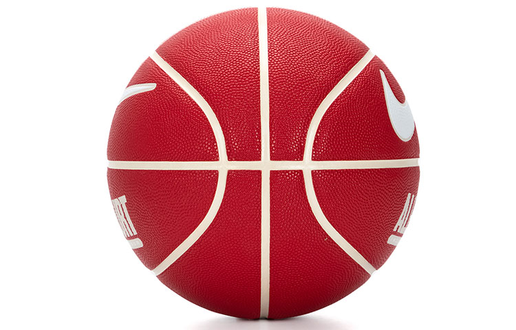 Nike Artificial Leather Basketball Red White Size 7 Training Competition Unisex