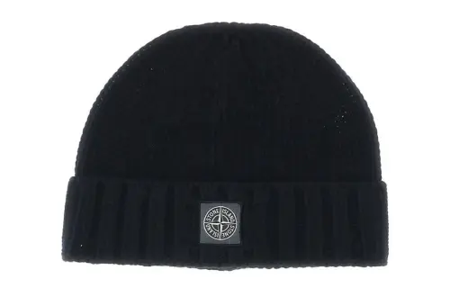 STONE ISLAND Beanies Men's Black