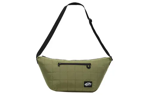 Vans Polyester Shoulder Bag, Crossbody Bag Regular Unisex Green