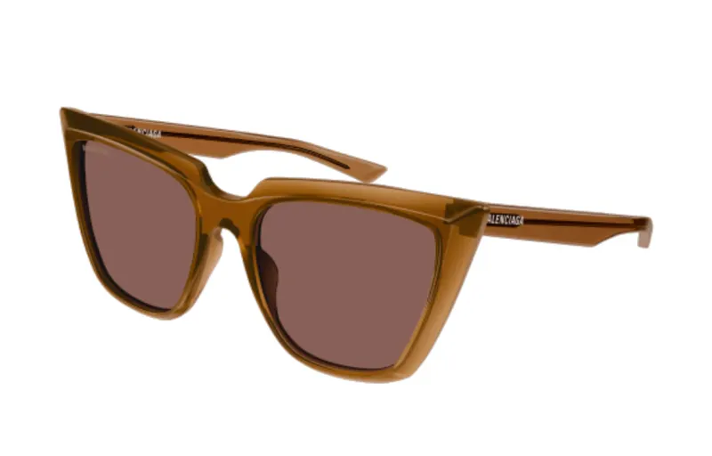 Balenciaga Acetate Butterfly Sunglasses Women's Brown