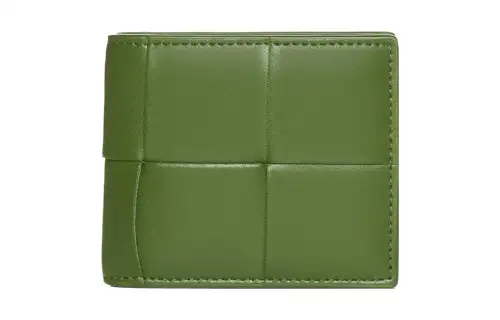 Bottega Veneta Cow Leather Wallet Men's Green