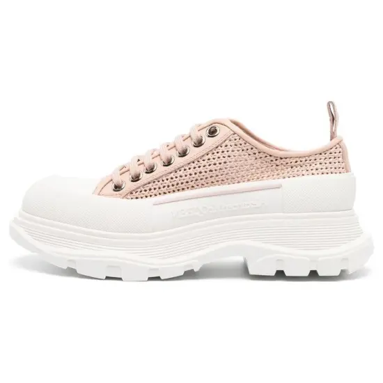 Alexander McQueen Oversized Woven Lace-Up Sneakers Women's